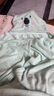 洁丽雅儿童浴巾带帽斗篷新生婴儿洗澡比棉纱布柔软吸水宝宝浴袍 (70*140cm)绿色考拉 实拍图