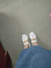 萦妃公主（YINGFEIPRINCESS）品牌运动凉鞋女增高透气洞洞鞋夏季新款百搭内增高松糕厚底网面鞋 白色 36 实拍图