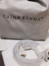 Cain Kenna女包真皮小方包单肩包斜挎包百搭通勤女式休闲宽肩带包牛皮CK-275 CK女包-象牙白【送手提袋】 实拍图