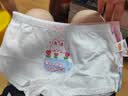 贝瑞加（Babyprints）女童内裤3条学生棉质平角裤青少年短裤女孩打底裤 白兔款150 实拍图