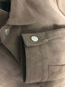 罗蒙（ROMON）春秋季夹克男2025新款痞帅潮牌高级感翻领仿麂皮上衣服男士外套 2001咖色 XL （推荐125-140斤） 实拍图