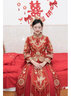 秀禾服新娘2025新款结婚嫁衣中式礼服婚纱敬酒服大码秀禾小个子女 蔷薇简约款-无头饰 L [105-115斤] 实拍图