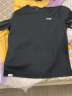 李宁（LI-NING）短袖T恤男运动服跑步健身夏季休闲大码宽松冰丝速干半袖吸汗上衣 黑色 速干透气 M/170 实拍图