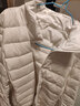 雅鹿轻薄羽绒服女短款秋冬新品韩版立领鸭绒休闲外套潮AP 浅灰 XL 实拍图