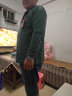皮尔卡丹（pierre cardin）男装长袖t恤男士2024翻领宽松中年男装POLO 衫上衣服 A88绿色【高品质款】 3XL 【建议170-190斤】 实拍图