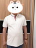 印玛尼 工作服定制印字印logo polo定制翻领短袖工衣文化衫广告衫定做 【A款间色领】白色 XL 实拍图