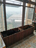 冠乐家 花箱防腐实木花箱碳化木长方形花盆户外庭院种植箱工程松木花槽 长宽高(cm)：60*30*30 实拍图