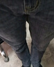 真维斯（Jeanswest）王一博代言牛仔裤男春秋季新款舒适修身直筒高端潮牌休闲长裤子男 黑色【春款】 32 码(2尺5) 实拍图