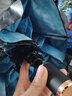 创意三折晴雨两用雨伞女  学生男士潮流小黑胶防晒遮阳伞 小清新户外便携折叠太阳伞 久合版-蓝天白云 实拍图