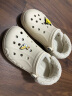 crocs卡骆驰秋冬新品休闲鞋秋冬洞洞鞋贝雅暖绒暖棉|206633 冬日白-11S(建议买大一码) 39 (240mm) 实拍图
