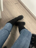天美意鞋子女鞋商场同款粗跟增高显瘦弹力长靴女时装靴CPB80DG3 黑色（薄绒） 37 实拍图