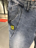 CHARLUOEL牛仔短裤男秋季薄款宽松潮牌韩版透气直筒休闲七分中裤子男士潮流 2156灰色 31 实拍图