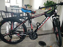 凤凰上海凤凰山地车自行车男士女式学生成人变速宽胎越野公路赛单车 【钢架/全套竞速轴承】三刀消白 24寸27速【建议身高138-168cm】 实拍图