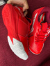 李宁（LI-NING）【雷霆LITE】羽毛球鞋男款耐磨舒适训练鞋AYTS020-3赤焰红40/7.5 实拍图