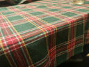 艾薇桌布圣诞长方形防烫餐桌布茶几台布140*250cm丰收绿格 实拍图