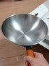五江 WUJO 单层纯钛炒锅99.79%纯钛轻便钛锅无涂层炒锅燃气灶明火适用 平底-99.79%纯钛 32cm 实拍图