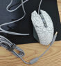 达尔优（dareu）牧马人EM915经典裂纹版有线鼠标 游戏鼠标  鼠标宏 LOL/CF/APEX吃鸡鼠标 6000DPI 白色 实拍图