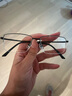 依视路（ESSILOR） 新款商务男镜架时尚镜框女配依视路镜片近视定制眼镜网上配镜 金属-全框-2048GD-金色 镜框+依视路膜岩高清1.60现片 实拍图