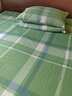 雅鹿纯棉老粗布床单单件 单人全棉凉席被单加厚家用宿舍裸睡床上用品 若竹【原棉老粗布】 床单三件套- 240cm*270cm +两只枕套 实拍图