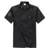 凡黛克餐饮厨师工作服男短袖套装夏季薄款酒店饭店食堂后厨服装定制长袖 麦穗短袖黑色 175/XL 实拍图