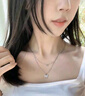 周百福【1000+门店】蝴蝶银项链女双层锁骨颈链吊坠生日送女友礼物 实拍图