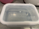 乐扣乐扣（LOCK&LOCK） 格拉斯耐热玻璃保鲜盒 微波炉烤箱加热冰箱收纳带饭便当饭盒 正方形LLG214  500ml 实拍图
