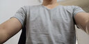 宾色短袖t恤男莫代尔冰丝纯白色打底衫半袖黑白V领夏季半袖鸡心领体恤 V领白 V领灰(双件) XL【130-150斤】 实拍图