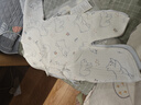 童泰婴儿衣服新生儿连体衣秋冬季夹棉保暖宝宝衣服纯棉蝴蝶哈衣2件装 蓝色小熊 59cm 实拍图