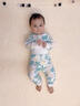 优奇婴儿衣服宝宝纯棉护肚内衣套装春秋新生儿睡衣秋衣秋裤分体两件套 春秋【纯棉】印花蓝 73 实拍图