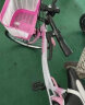 ICOLOUR 亲子自行车女单车轻便代步通勤带娃接送孩子双人座 24寸女神版(俏丽粉) 实拍图