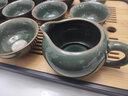 祥业哥窑功夫茶具整套装泡茶壶盖碗茶道六君子乔迁中秋节送礼伴手礼 哥窑茶壶+长方黑色茶盘 12头 实拍图