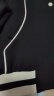 BASIC HOUSE/百家好飞行员夹克外套秋季新款撞色棒球服上衣 黑色 S 晒单实拍图