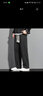 七武海垂顺男士休闲裤秋冬季裤子男款潮直筒裤宽松运动长裤加绒保暖男裤 25071杏色直筒+25071黑色直筒 常规 M 实拍图