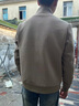 皮尔卡丹（pierre cardin）春季新款男士立领夹克高端帅气修身短款毛呢外套潮流休闲上衣针织 2307-咖啡色 XL 120-135斤 实拍图