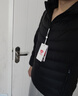 坦博尔男士连帽轻薄羽绒服短款时尚秋季保暖舒适外套TF246209 黑色 XL (180) 实拍图