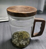 绿昌明玻璃茶杯耐高温茶水分离杯办公个人月牙带过滤喝水绿茶泡茶器  实拍图