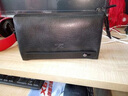 七匹狼品牌男士手拿包头层牛皮双拉链大容量多功能休闲潮真皮钱包 黑色 金属标  1A1623152-01 大号235*65*140mm 1A1623152 实拍图