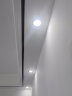 欧普照明（OPPLE）led筒灯3W超薄桶灯客厅吊顶天花灯过道嵌入式孔灯牛眼灯 白光砂银开孔7-8.5厘米【铝材款】 实拍图