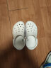 卡骆驰（crocs）洞洞鞋男女鞋 夏季新款户外休闲沙滩涉水鞋耐磨透气防滑拖鞋凉鞋 贝雅卡骆班/白色-深蓝色 M6W8/24cm/38-39 实拍图