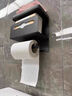 居臣仕卫生间纸巾置物架卫生纸厕纸盒厕纸架免打孔手机纸巾架厕所纸巾盒 枪灰  三层卷纸收纳架 实拍图