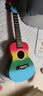 维卡斯（WEIKASI）尤克里里初学者23寸乌克丽丽单板ukulele女生桃花心木入门乐器 23英寸五彩缤纷+全套配件 实拍图