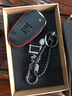 适用于雪铁龙钥匙包真皮钥匙套天逸C5全新爱丽舍C3-XR/C4世嘉C5汽车钥匙扣真皮保护壳 雪铁龙A款黑皮红线 实拍图
