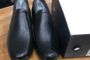 卡帝乐鳄鱼（CARTELO）一脚蹬男士软底真皮商务舒适休闲皮鞋男 6931 黑色 42  实拍图