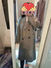 诗凡黎（‘S EIFINI）气质双面呢大衣女23年秋冬新款斜纹夹花赫本风廓形毛呢外套 夹花灰 预售 S 155/80A 实拍图