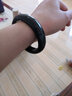 左传珠宝　和田青玉手镯子女士玉石首饰品墨青色和田玉手镯 加宽加厚玉手镯子 配证书 56-58mm 实拍图