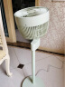 amadana日本空气循环扇非静音电风扇家用落地扇立式电扇直流变频风扇涡轮对流遥控大风量换气扇 C6苹果绿（4D双风道循环）带香薰盒 实拍图