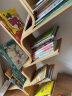 竹庭 实木书架落地简易书架置物架学生书架客厅小书架创意多层书架 弯曲八层树形书架 实拍图
