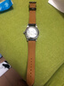 积优（JEAYOU）浪琴名匠表带真皮优原装手表带男士代用浪琴八针月相四针康卡斯博雅律雅瑰丽女先行者优原厂牛皮 【白线】棕色 表耳20mm，表扣18mm 针扣 实拍图