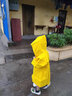 彩虹房子   儿童卡通雨披雨衣上学户外防水雨披EVA小恐龙防滑加厚雨鞋 雨衣S(建议身高88cm内) . 实拍图