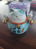 板谷山 陶瓷招财猫摆件陶瓷存钱储蓄罐家居创意店铺开业礼品生日礼物 实拍图